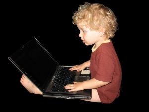 Child On Laptop