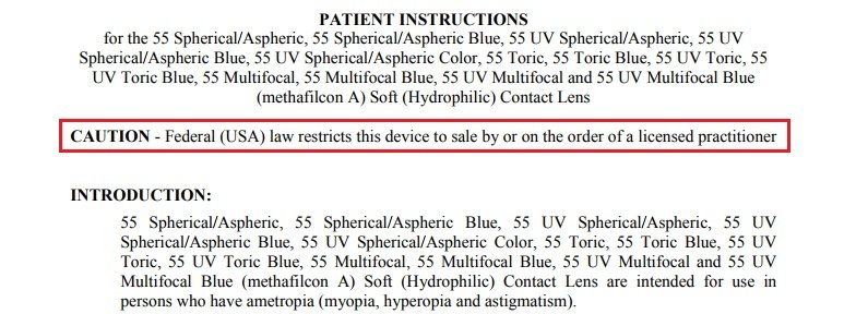 Hubble Contacts Review Patient Information