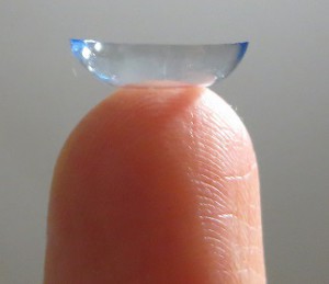 Contact Lens in Correct Position.