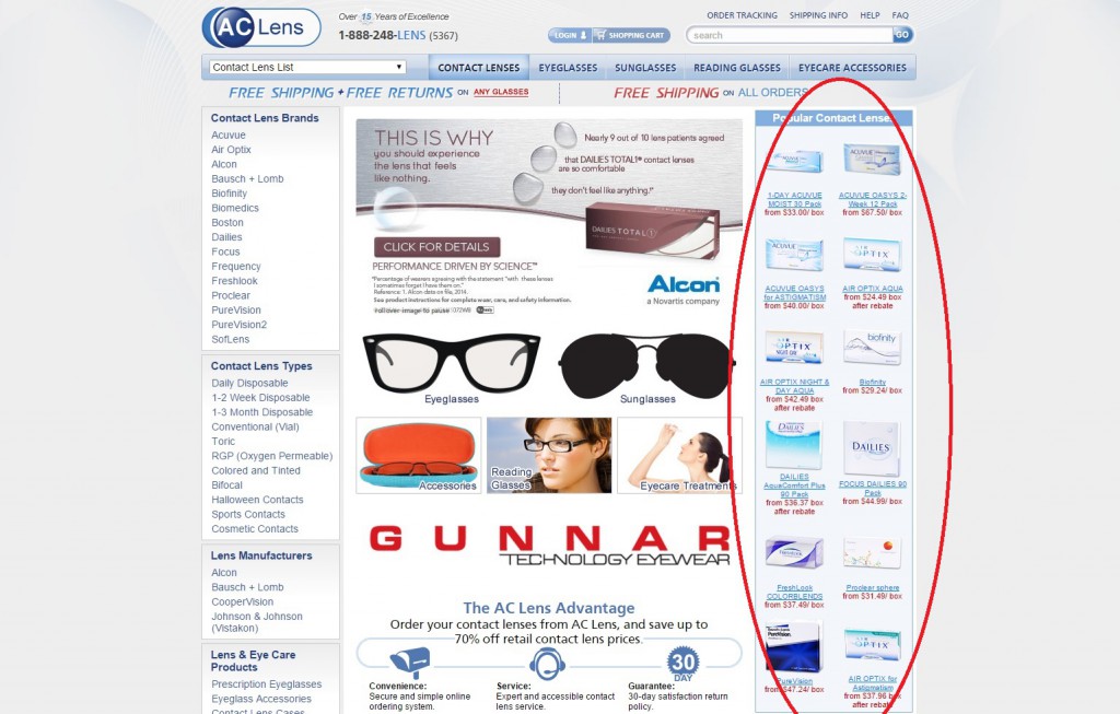 AC Lens Review Best Place To Buy Contacts Online Contacts Advice