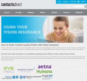 Contactsdirect.com Using Your Vision Insurance