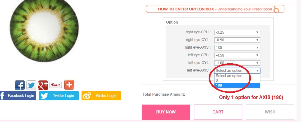 The Problem With Color Contact Lenses For Astigmatism From QueenContacts - AXIS 180