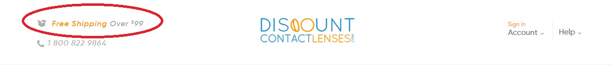 cheap contact lenses online with free shipping - DiscountContactLenses.com banner