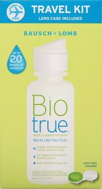 travel size contact lens solution - Bausch Lomb Biotrue travel kit