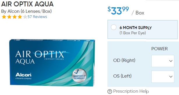 Air Optix Aqua at DiscountContactLenses