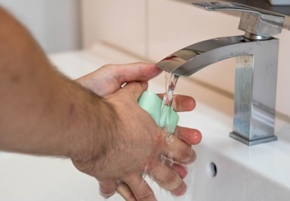 First Time Wearing Contact Lenses - washing hands