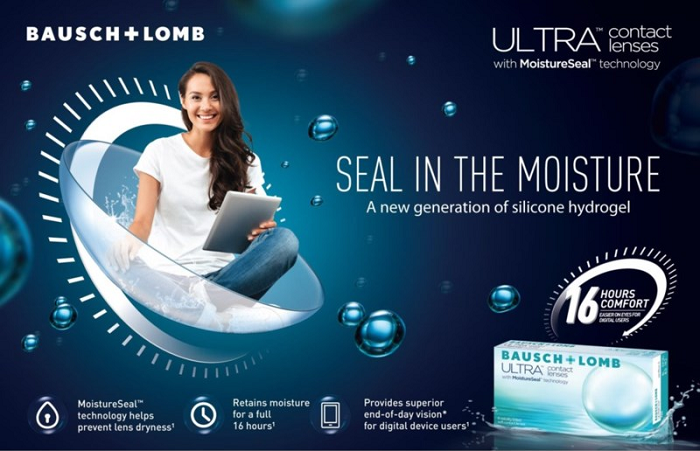Bausch + Lomb ULTRA MoistureSeal Technology