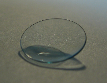 Old contact lens drying out
