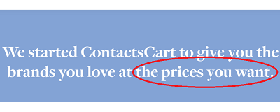 ContactsCart - at the prices you want